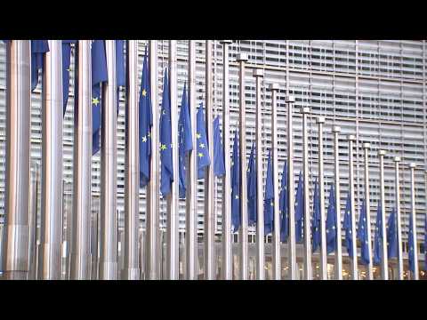 Flags at half mast in Brussels after death of EP President David Sassoli