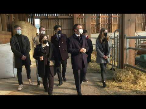 President Macron on visit to agricultural college