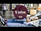 5 infos sur le don du sang