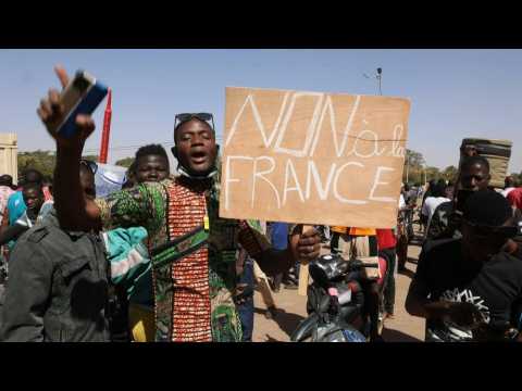 Demonstration in Burkina Faso capital in support of coup