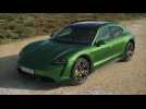 The new Porsche Taycan Turbo S Cross Turismo Design in Green