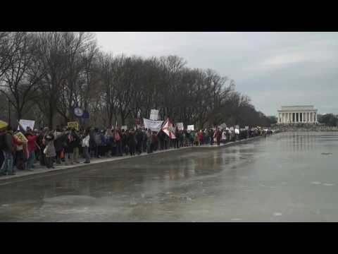 Anti-vaccine protesters march against Covid-19 mandates in Washington, DC
