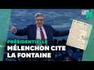 Mélenchon explique son refus de la primaire populaire par une fable de la Fontaine