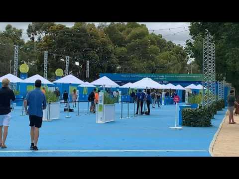 Images of Melbourne Park as Australian Open begins after Djokovic saga