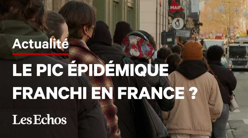 Illustration pour la vidéo Le pic épidémique de la cinquième vague approche en France