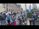 Le Roubaix - Paris à vélo des professeurs mécontents passe par Méricourt