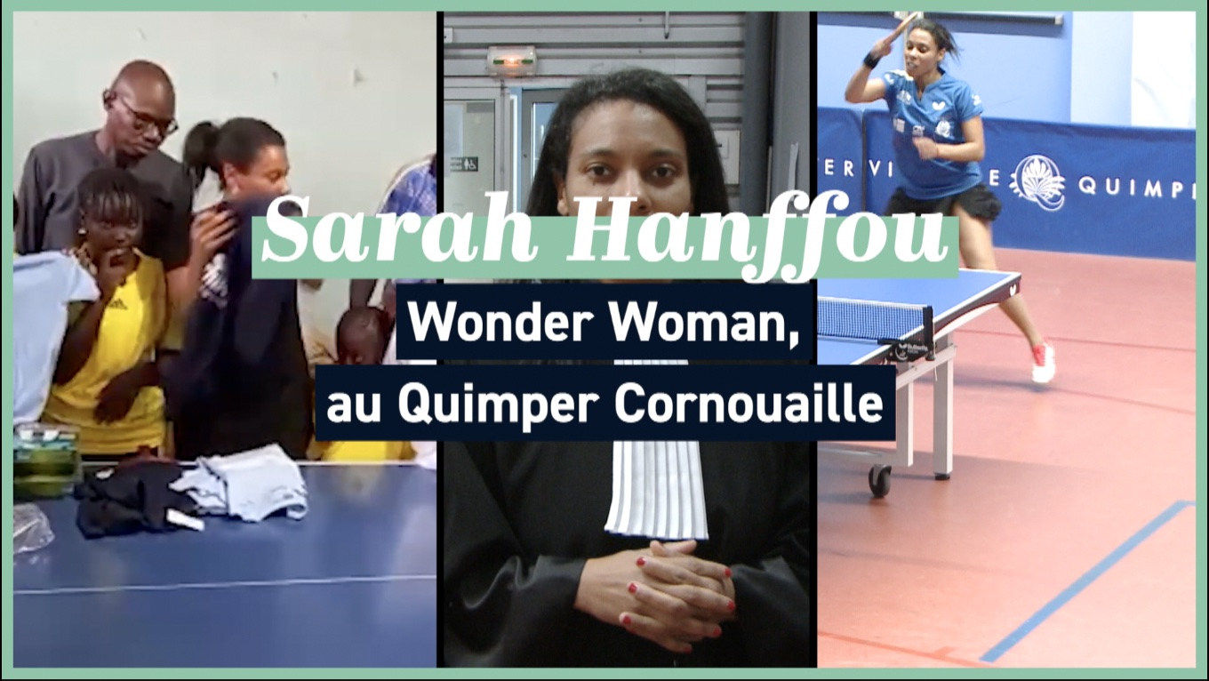Sarah Hanffou, "Wonder Woman" au Quimper Cornouaille TT (Le Télégramme)