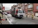 Anderlecht: un camion coincé à cause d'un trou dans la voirie