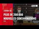 VIDÉO. Covid-19 : plus de 200 000 nouvelles contaminations en 24 heures
