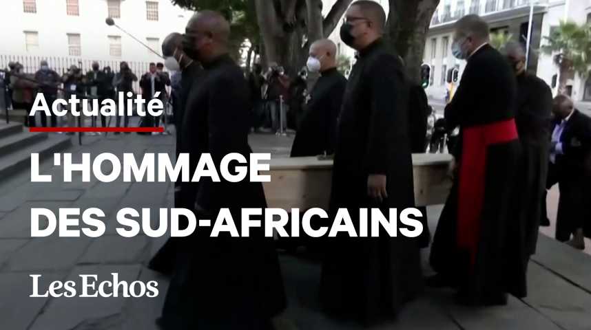 Illustration pour la vidéo En Afrique du Sud, l'hommage à Desmond Tutu dans la cathédrale du Cap
