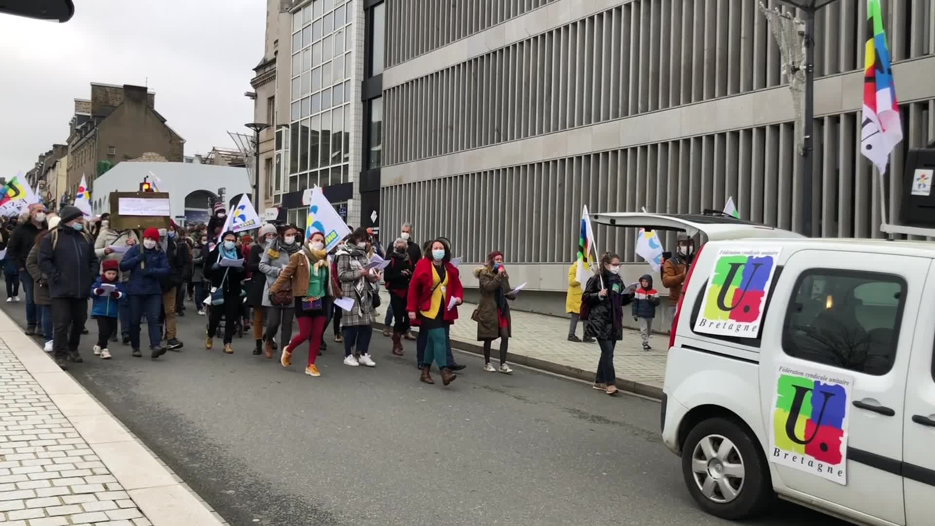 Grève dans l’Éducation nationale : la mobilisation en Bretagne (Le Télégramme)