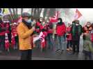 A Laon, manifestation de l'Education nationale.