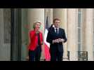 France's Macron welcomes EU's Von der Leyen in Paris