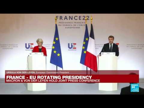 REPLAY - EU presidency: Macron, von der Leyen hold joint press conference