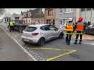 Accident à Calais: une voiture sur le toit et une blessée légère