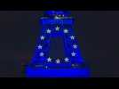 Eiffel Tower lit up in blue as France takes over EU presidency