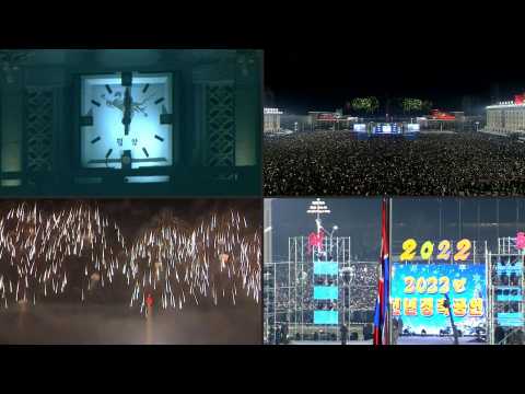 Pyongyang welcomes 2022 with fireworks
