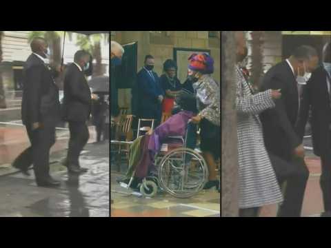 South Africa: Mourners arrive at Desmond Tutu's funeral