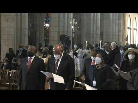 South Africa: Funeral for Desmond Tutu begins
