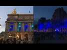 Paris monuments turn blue for French EU presidency - Label : AFPTV - First images - Category : News