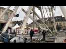 Saint-Omer : la grande roue de Noël grignotée de moitié, s'efface peu à peu du paysage