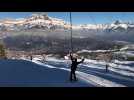 La station de Cordon, vue imprenable sur le mont Blanc !