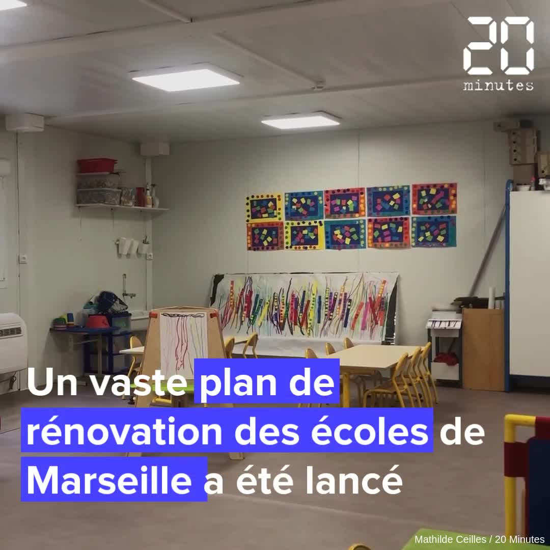 Marseille: Coup d'envoi du vaste plan de rénovation des écoles.