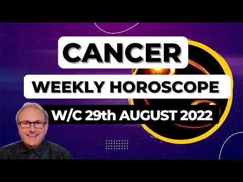 Cancer Horoscope Weekly Astrology from 29th August 2022
