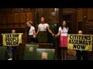 Extinction Rebellion protesters superglue themselves inside UK parliament