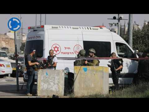 Israeli forces gather at site of stabbing attack in West Bank