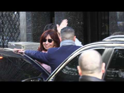 Argentine VP Kirchner leaves residence a day after attack