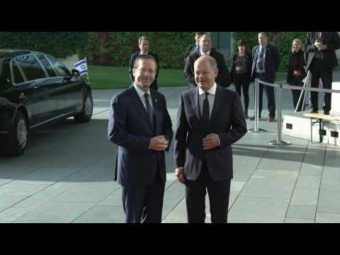 German Chancellor Scholz welcomes Israeli president Herzog in Berlin