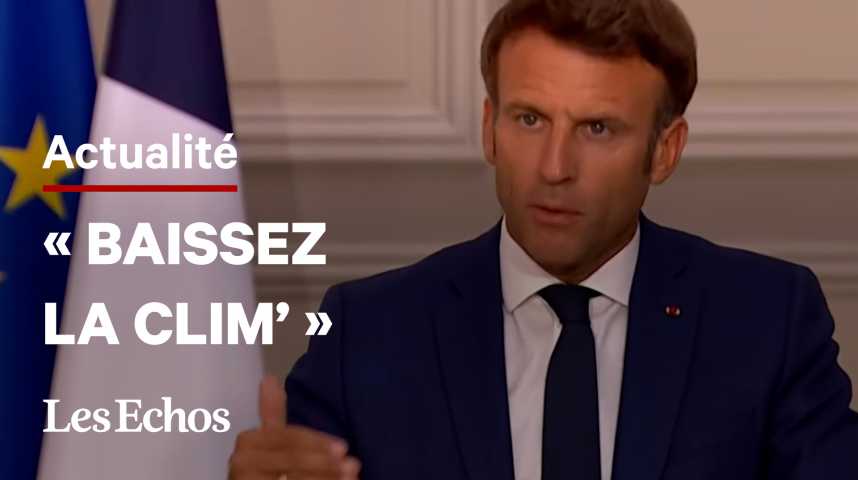 Illustration pour la vidéo Emmanuel Macron demande aux Français d’économiser 10% de l’énergie qu’ils consomment