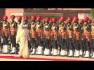 Bangladesh PM Sheikh Hasina receives ceremonial welcome in India