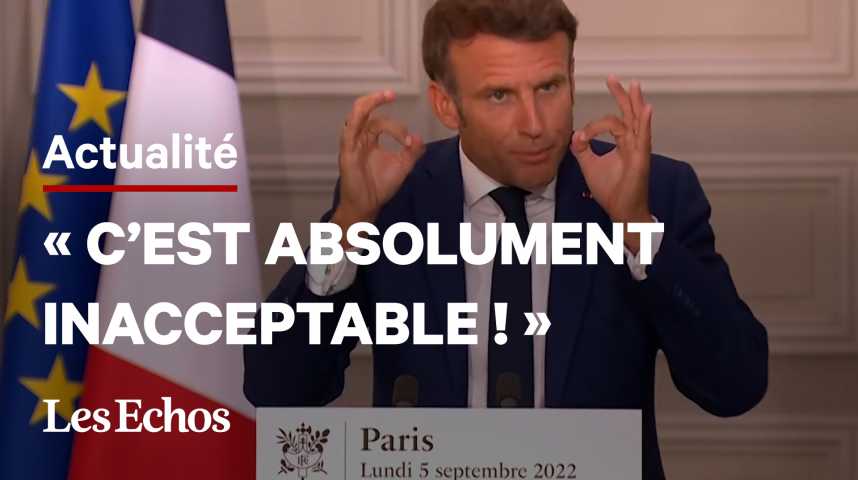 Illustration pour la vidéo « Inacceptable », « faux et irresponsable » : quand Macron attaque le PDG d'EDF