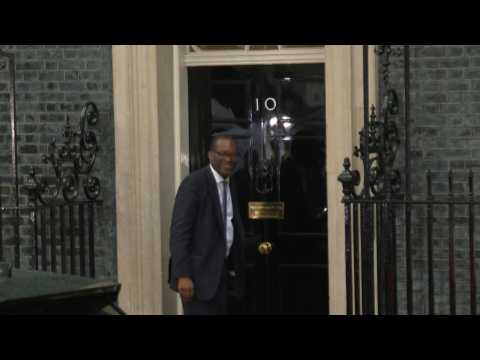 Expected new UK finance minister Kwasi Kwarteng arrives at Downing Street