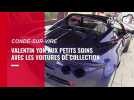 Valentin Yon aux petits soins avec les voitures de collection à Condé-sur-Vire
