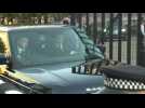Queen Elizabeth's grandchildren leave Westminster Hall after vigil
