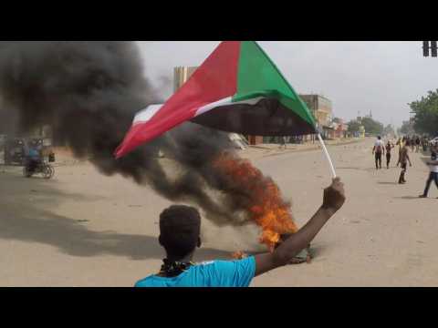Sudanese protest military rule in Khartoum