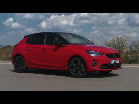 The new Opel Corsa Design Preview in Red