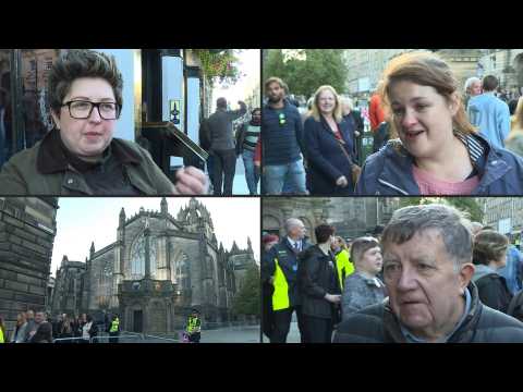 In Edinburgh, people describe 'surreal' moment of paying respects to Queen's coffin