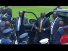 Kenyan President William Ruto arrives for swearing-in in Nairobi