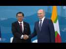 Putin meets Myanmar junta chief at Eastern Economic Forum