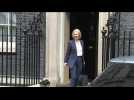 Liz Truss leaves 10 Downing Street for her first PMQs