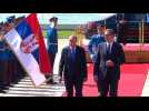Turkish President Erdogan arrives in Serbia on an official visit