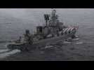 Un navire lance-missiles russe passe au large de Boulogne