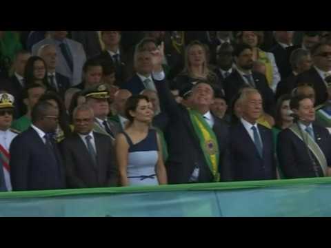 Bolsonaro attends military parade as Brazil turns 200