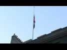 Downing Street Union Jack at half-mast after death of Queen Elizabeth II