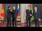 Russia's Putin meets Kyrgyz and Turkmen counterparts