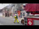 Violent incendie rue de Roubaix à Mouscron